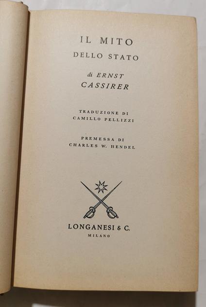 Il mito dello Stato - copertina