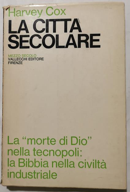 La città secolare - Harvey Cox - copertina