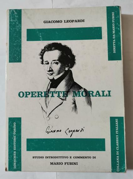 Operette morali - Giacomo Leopardi - copertina