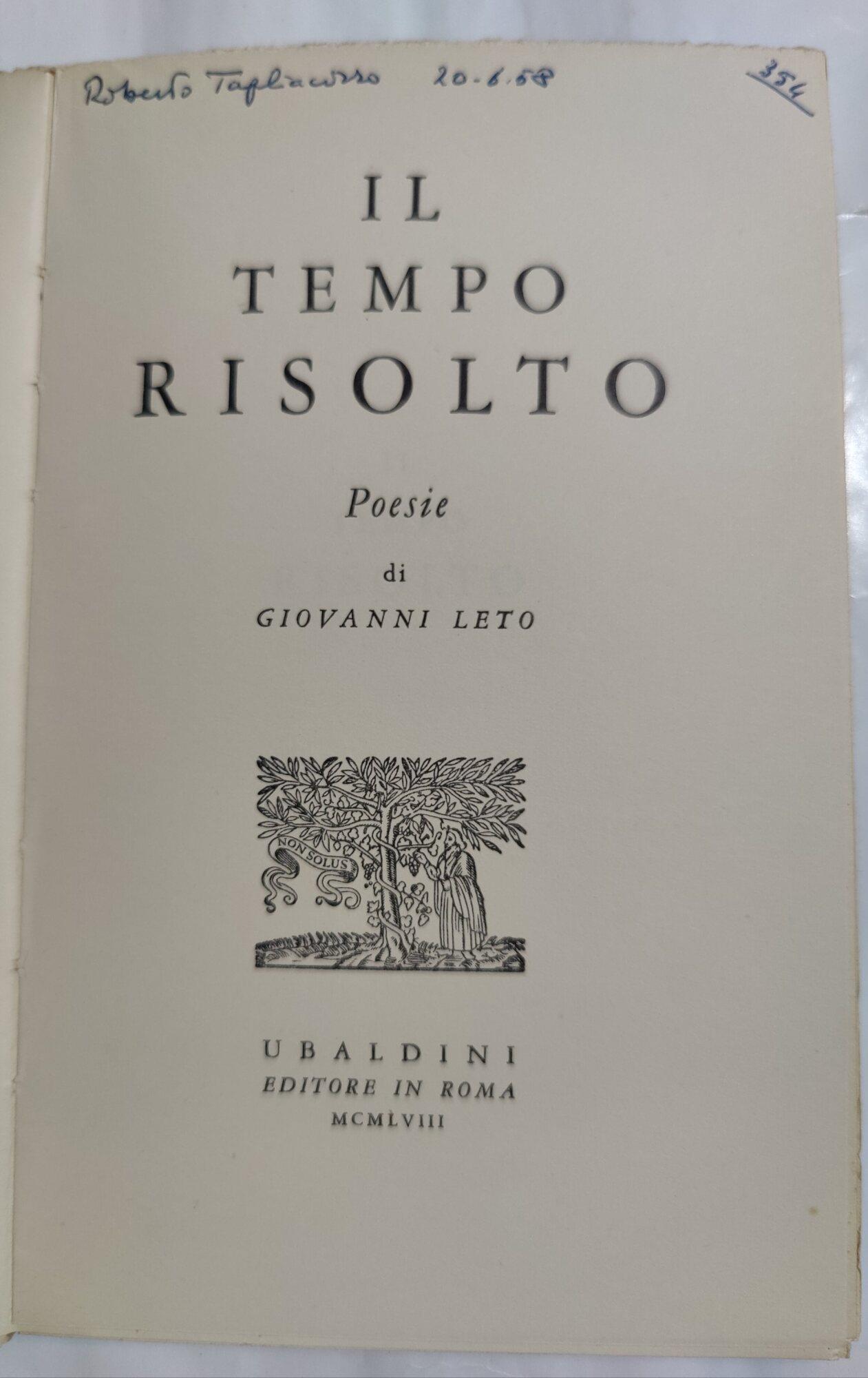 Il tempo risolto