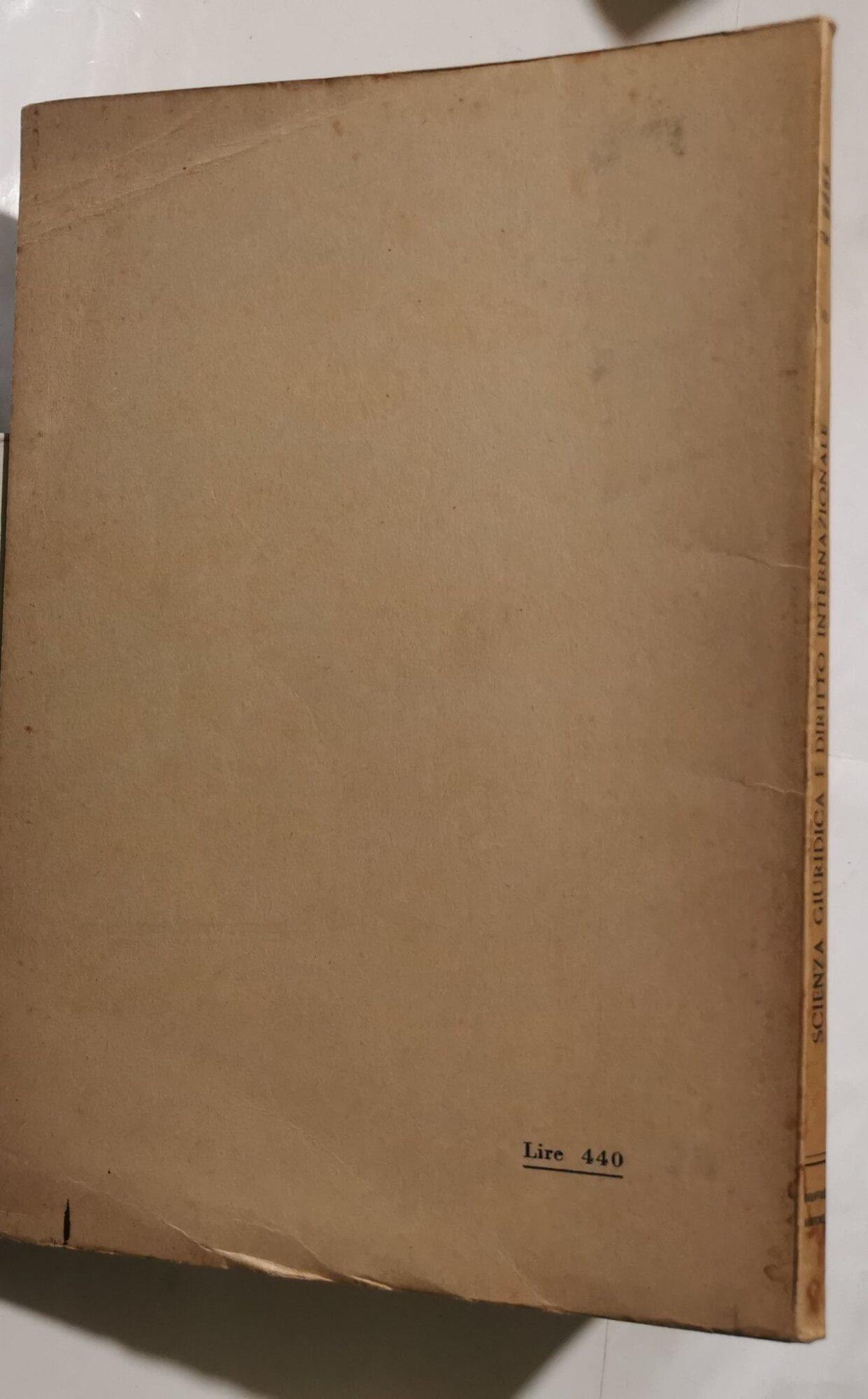 Scienza Giuridica e Diritto Internazionale