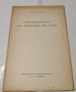 Considerazioni sul problema del veto
