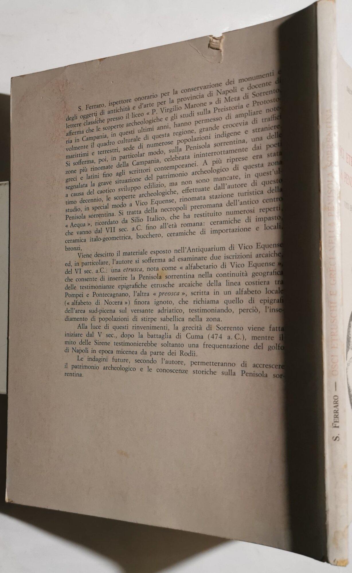 Osci etruschi e greci nella Penisola Sorrentina - Vico Equense preromana