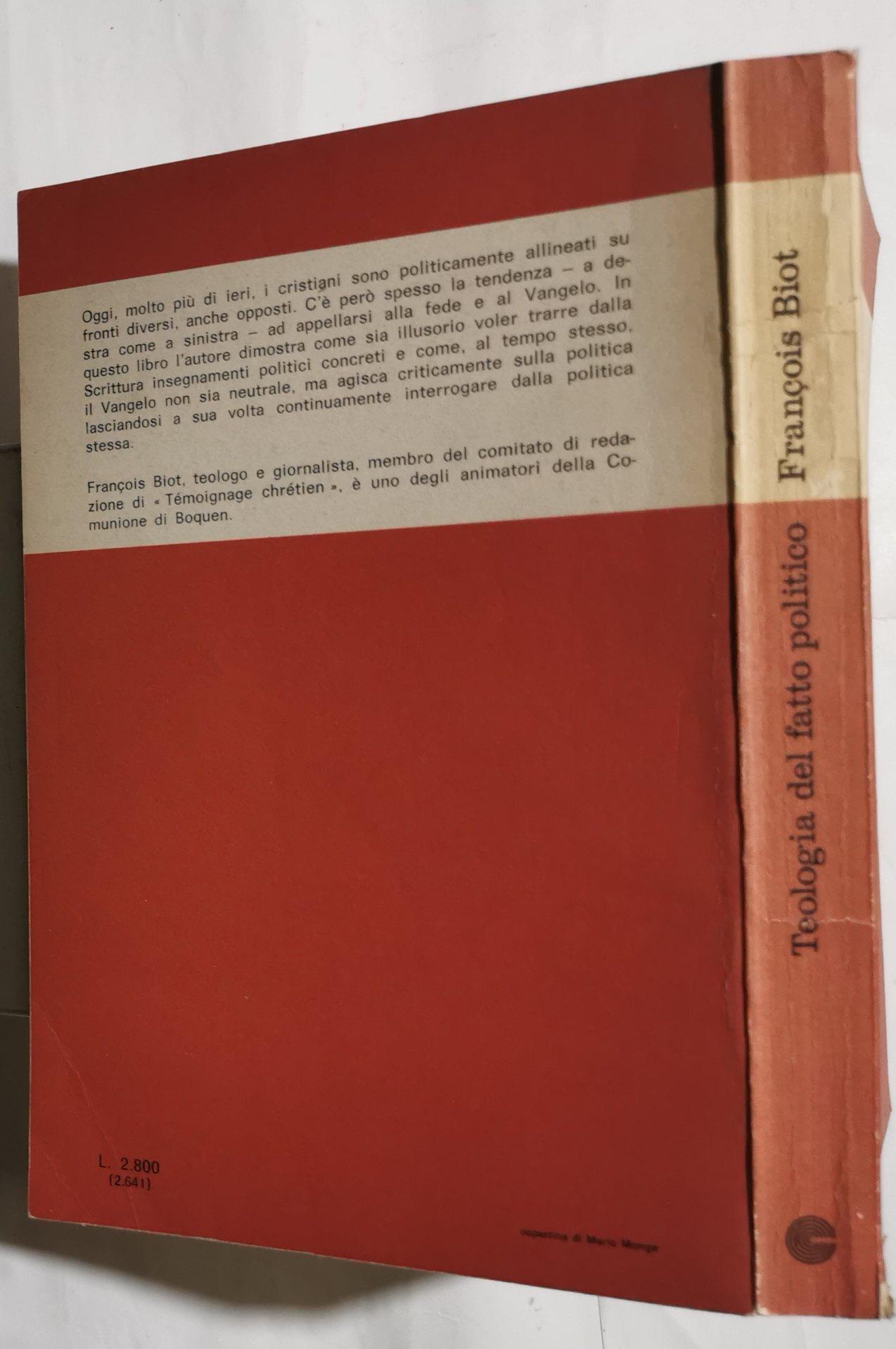 Teologia del fatto politico