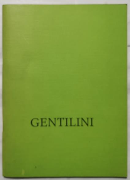 Franco Gentilini - copertina