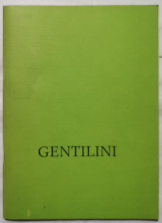 Franco Gentilini - copertina