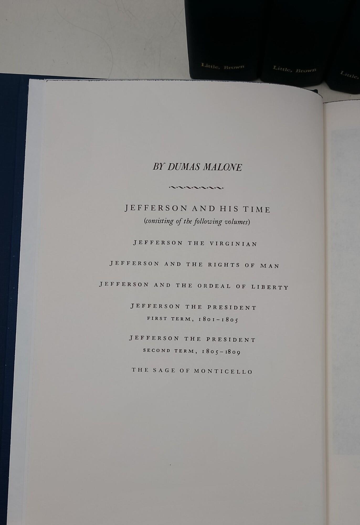 Jefferson and his time- 6 voll