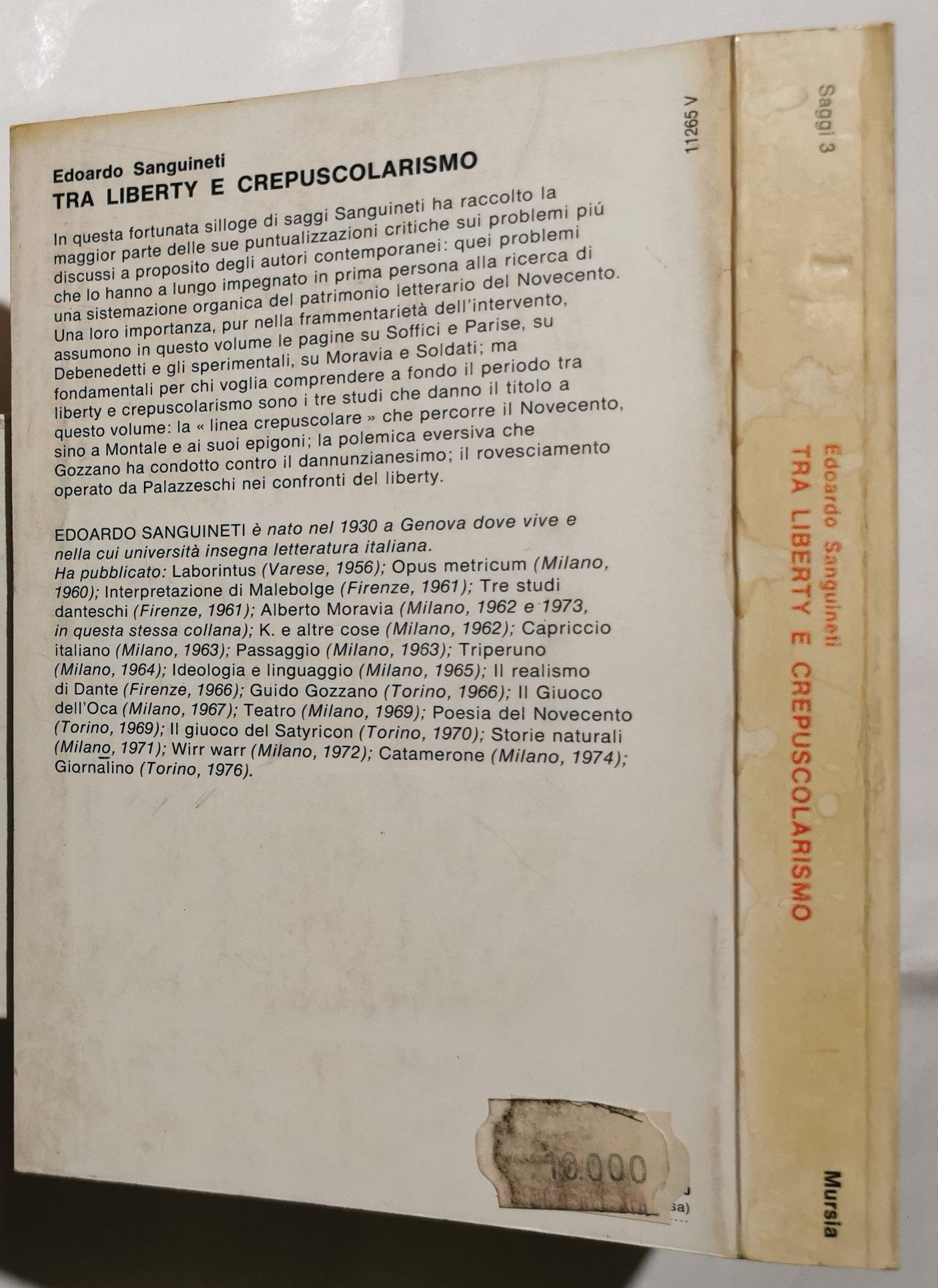 Tra Liberty e Crepuscolarismo