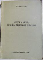 Lezioni di storia economica medioevale e moderna