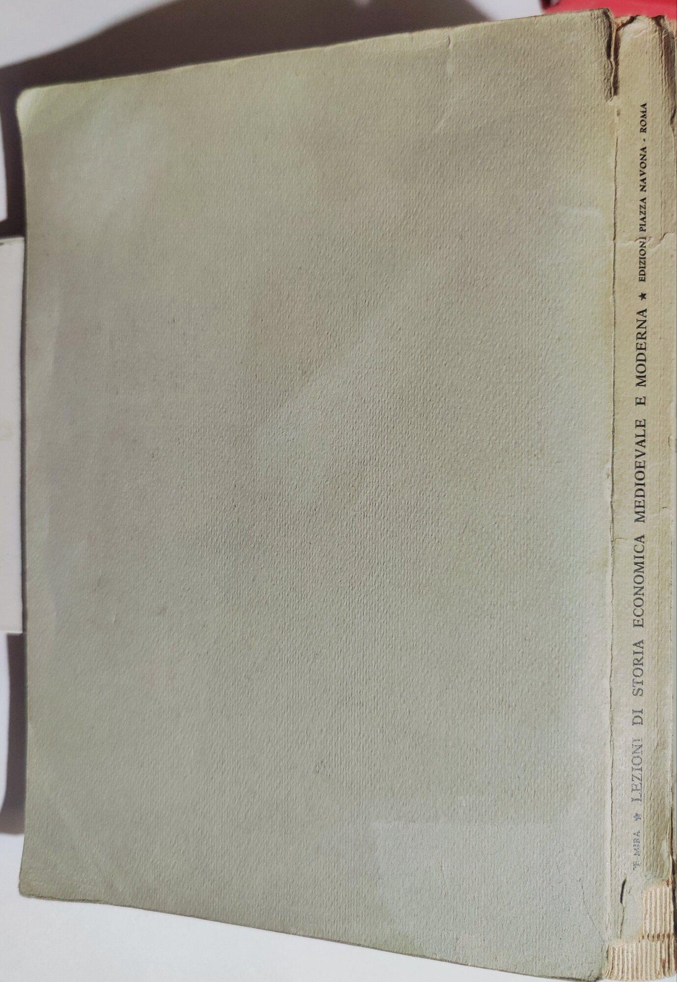 Lezioni di storia economica medioevale e moderna