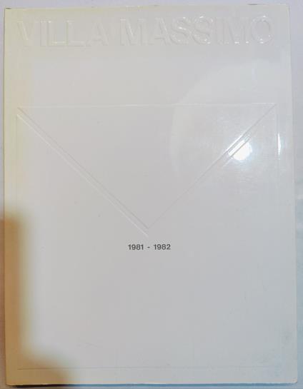 Villa Massimo 1981 - 1982 - copertina