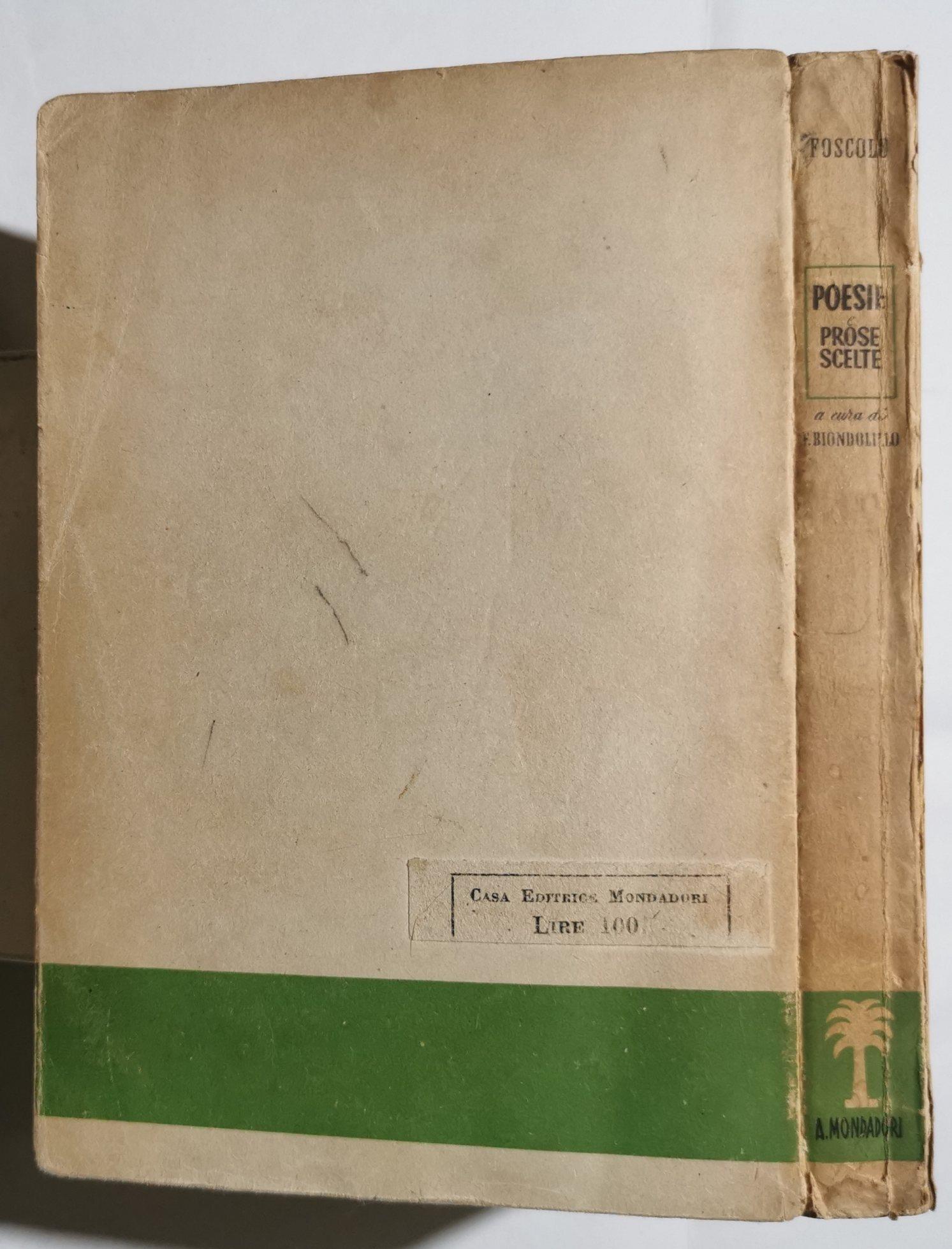 Poesie e prose scelte