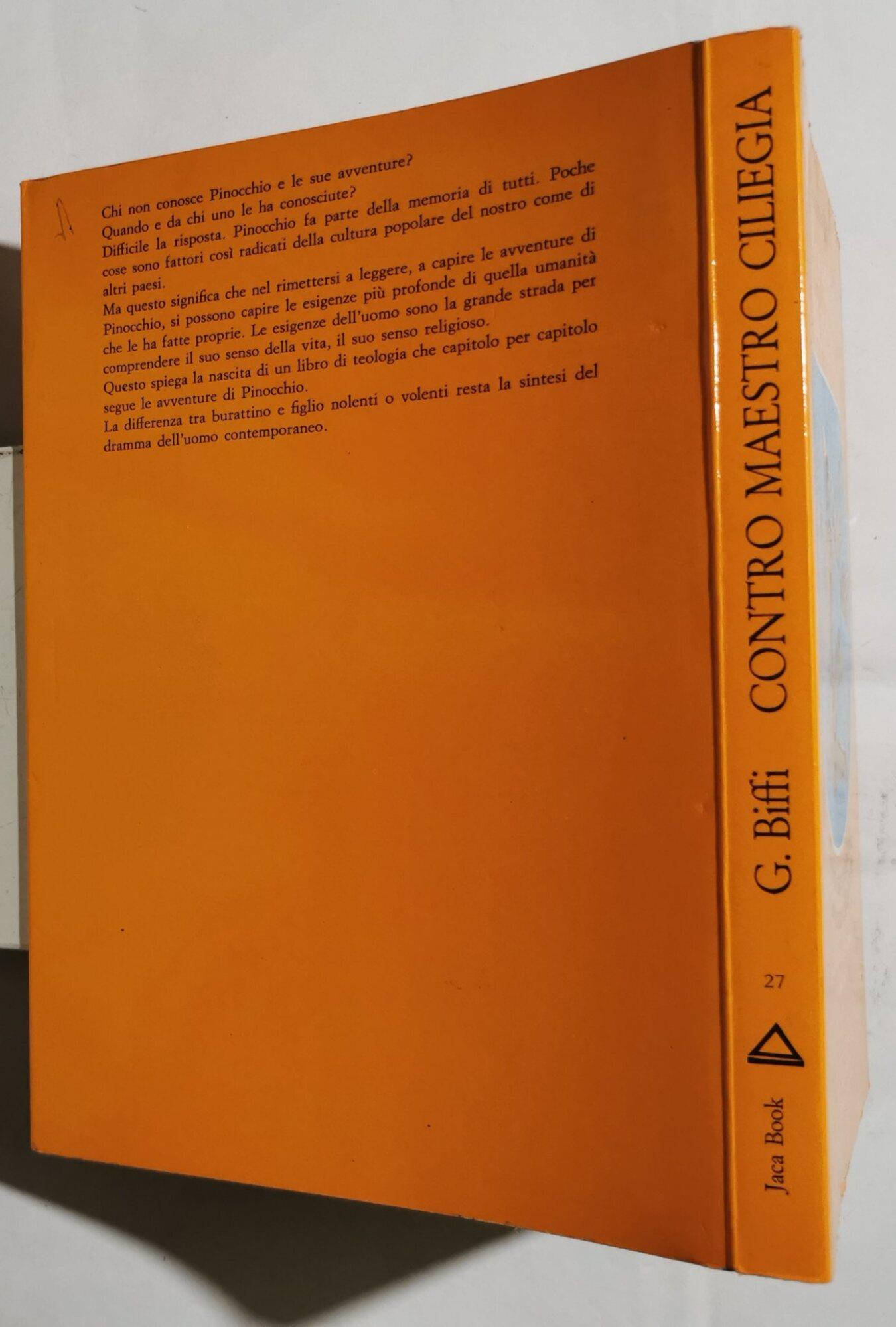 Contro Mastro Ciliegia - Commento teologico a " le avventure di Pinocchio "