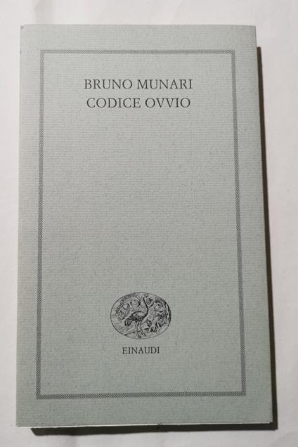 Codice Ovvio - Bruno Munari - copertina