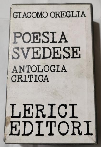 Poesie svedesi - Antologia critica - Giacomo Oreglia - copertina