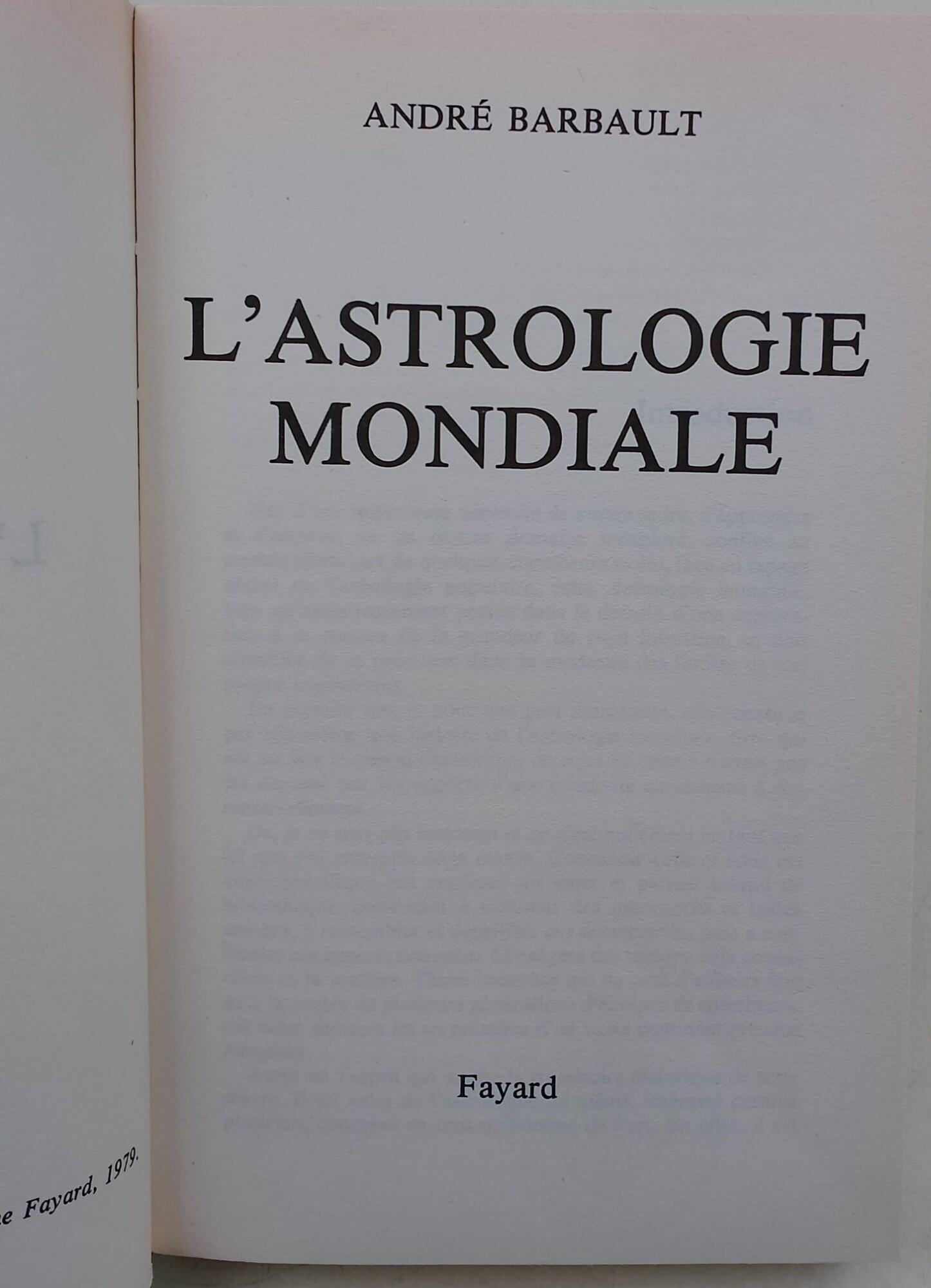 L' astrologie Mondiale