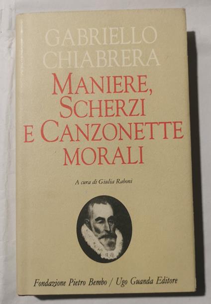 Maniere, scherzi e canzonette morali - Gabriello Chiabrera - copertina