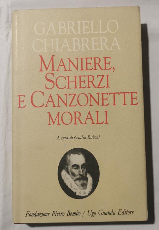 Maniere, scherzi e canzonette morali - Gabriello Chiabrera - copertina