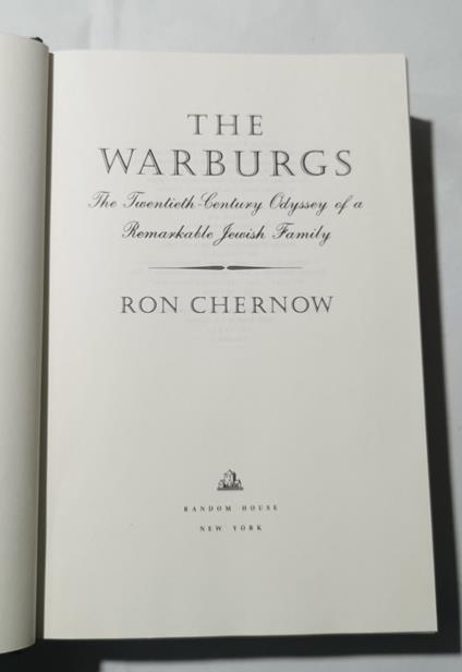 The Warburgs - The Twentieth Century odyssey of a remarkable jewish familyRandom House - copertina