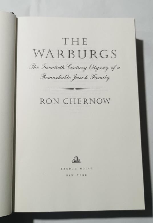 The Warburgs - The Twentieth Century odyssey of a remarkable jewish familyRandom House - copertina
