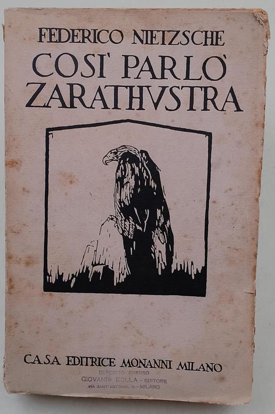 Cosi parlò Zarathustra - copertina