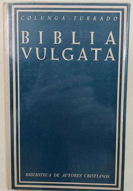 Biblia Sacra Juxta Vulgatam Clementinam - copertina