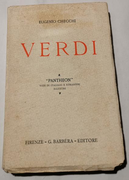 Verdi - Eugenio Checchi - copertina