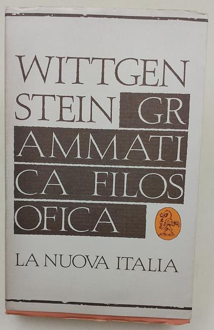 Grammatica filosofica - Ludwig Wittgenstein - copertina