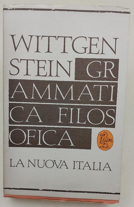 Grammatica filosofica - Ludwig Wittgenstein - copertina