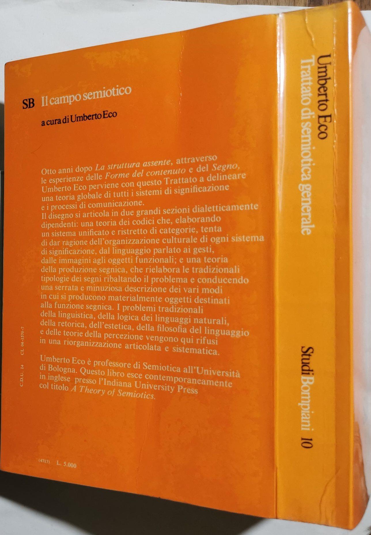 Trattato di semiotica generale