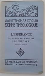 Somme Theologique-L'Esperance