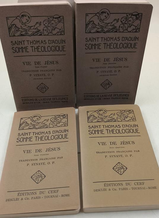 Somme Theologique- Vie de Jesus- 4 tome - copertina