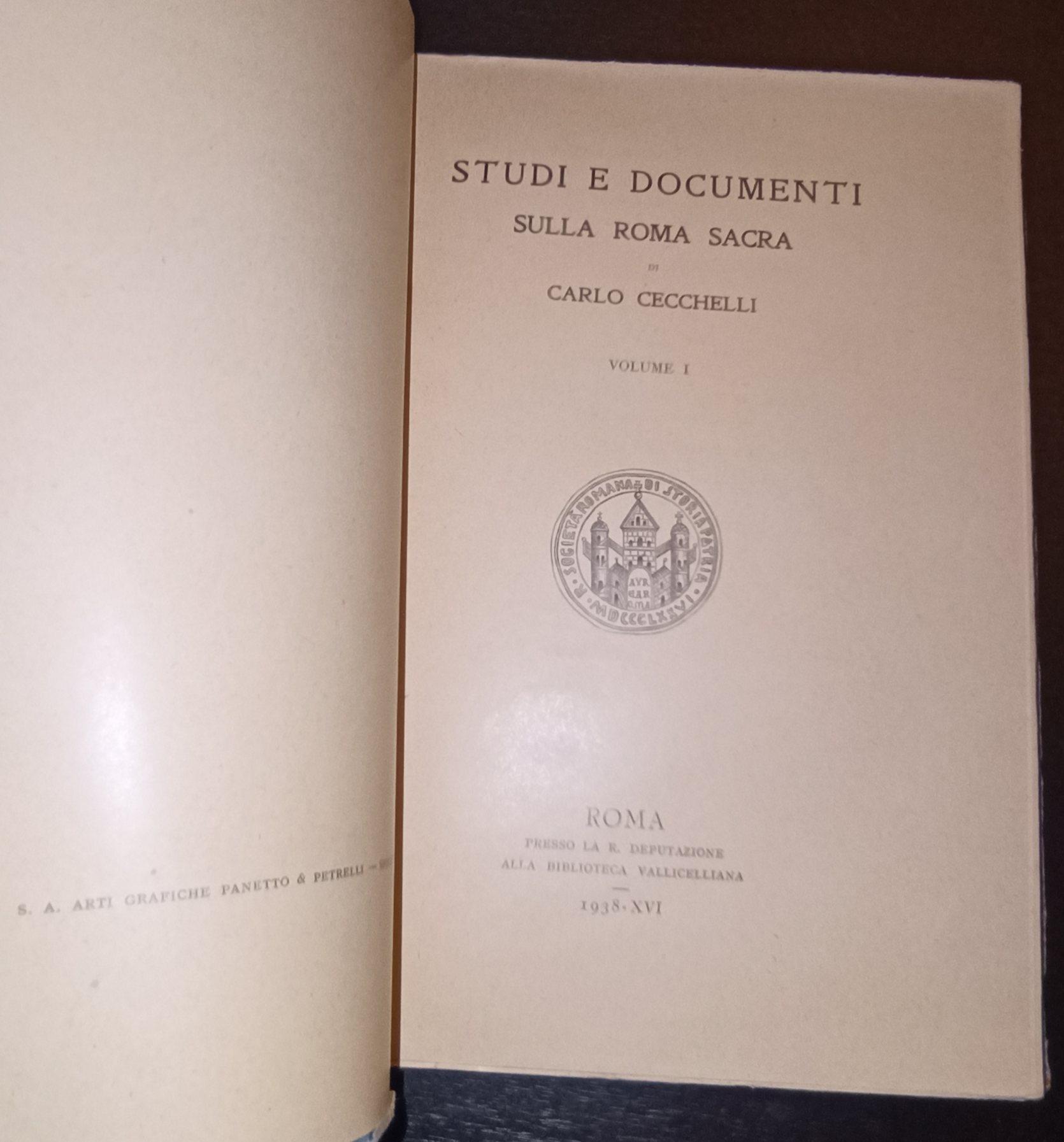 Studi e documenti sulla Roma sacra