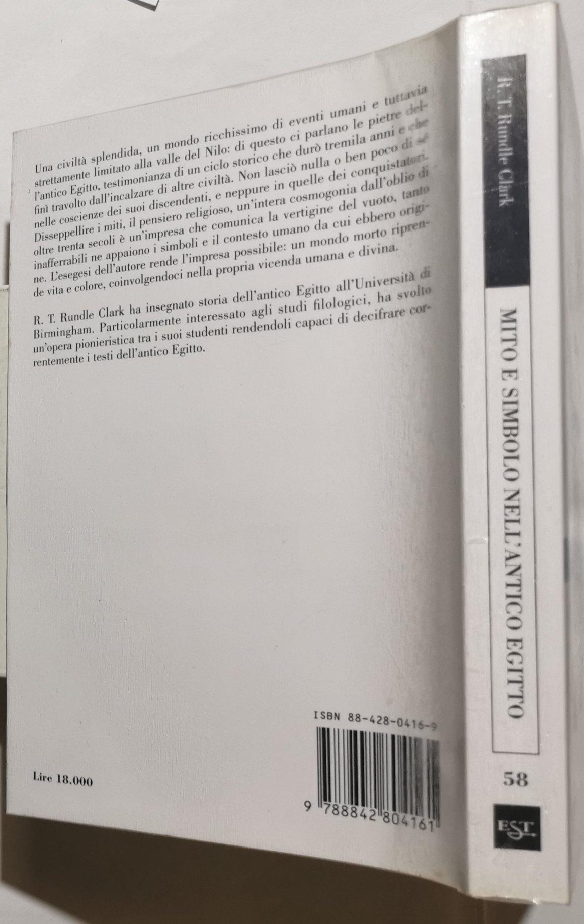 Mito e simbolo nell'antico Egitto
