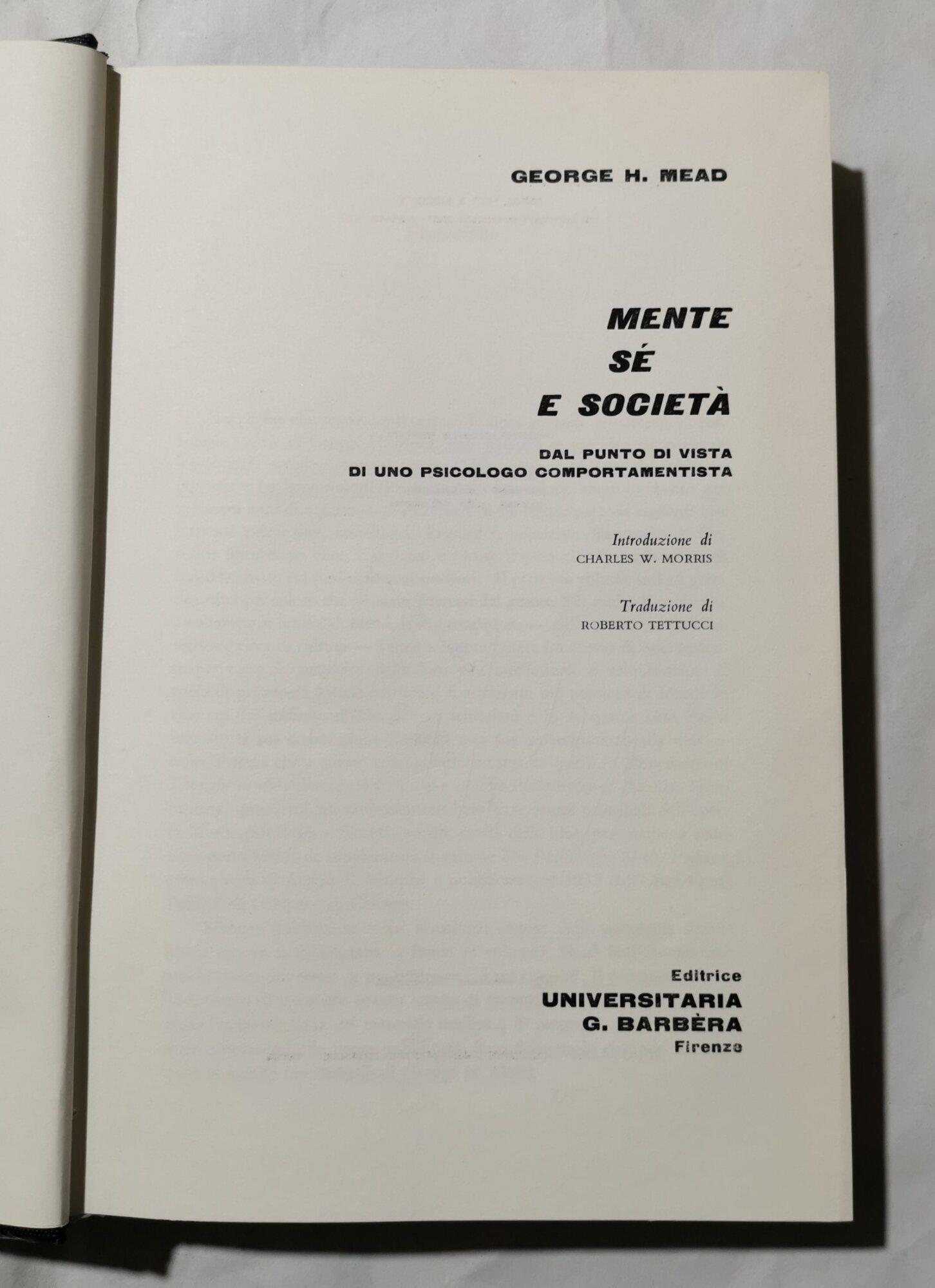 Mente se e societàda punto di vista di uno psicologo comportamentista
