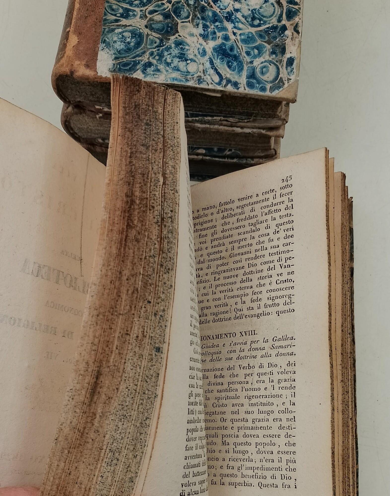 La vita di Gesù Cristo e la sua reigione-ragionamenti di- voll. 1-3-4-5