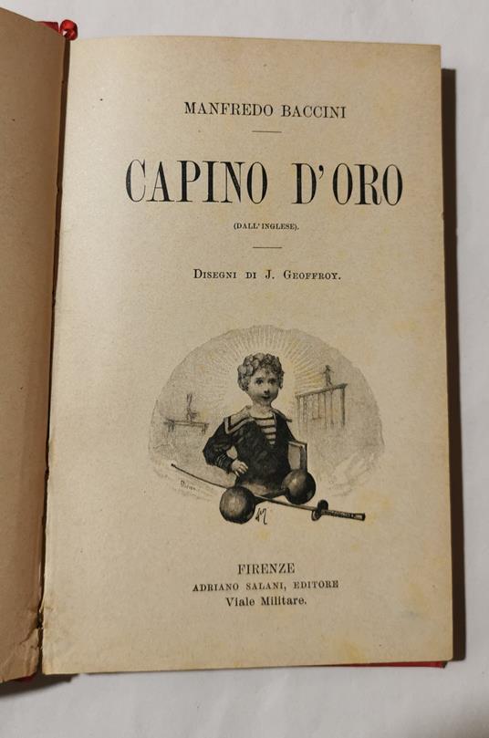 Capino d'oro - Manfredo Baccini - copertina
