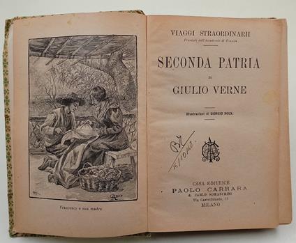 Seconda patria - Jules Verne - copertina