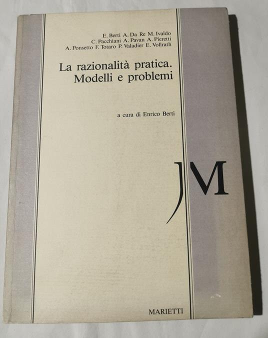 La razionalita' pratica. Modelli e problemi - copertina