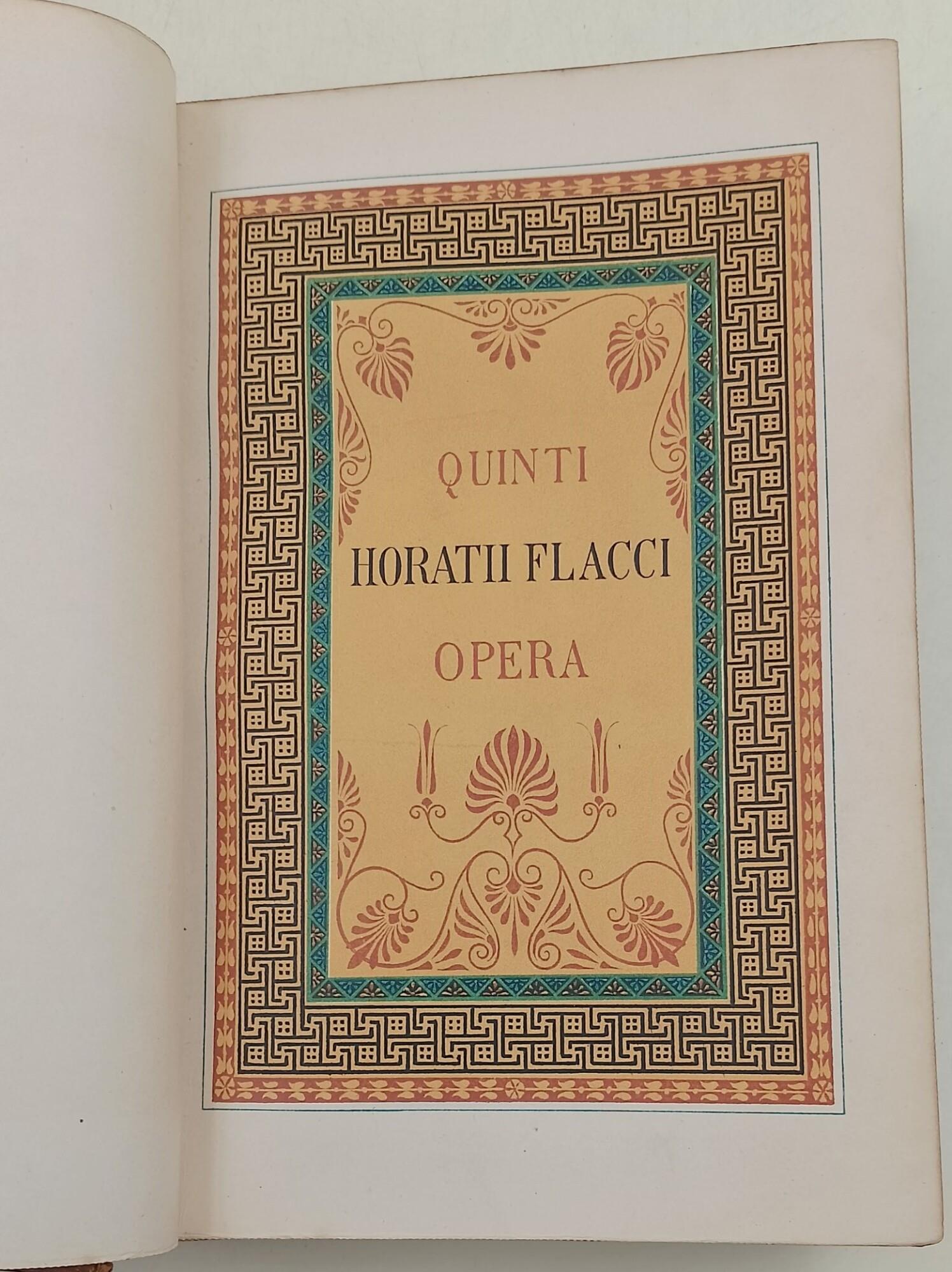 The Works of Quintus Horatius Flaccus illustrated chiefly from the remains of ancient art