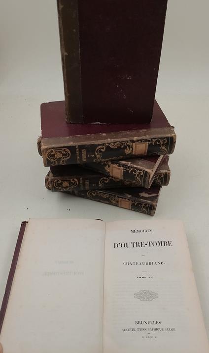 Memoires d'outre-tombe- 6 tomi - François-René de Chateaubriand - copertina