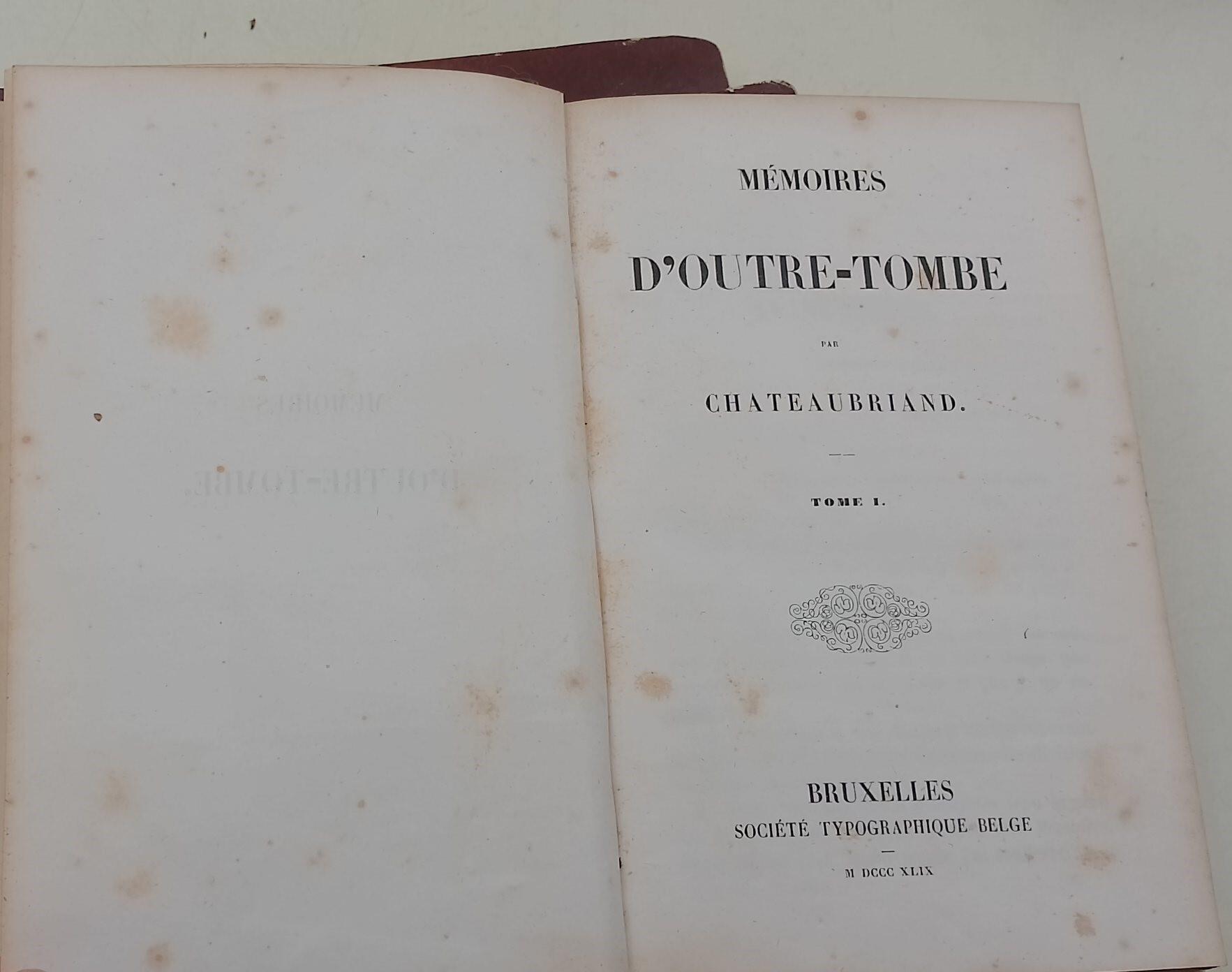 Memoires d'outre-tombe- 6 tomi