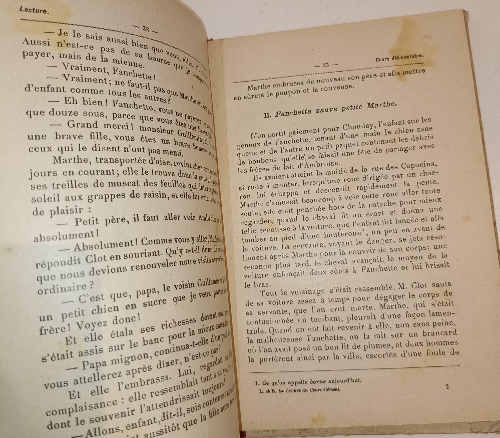 La lecture au cours elementaire