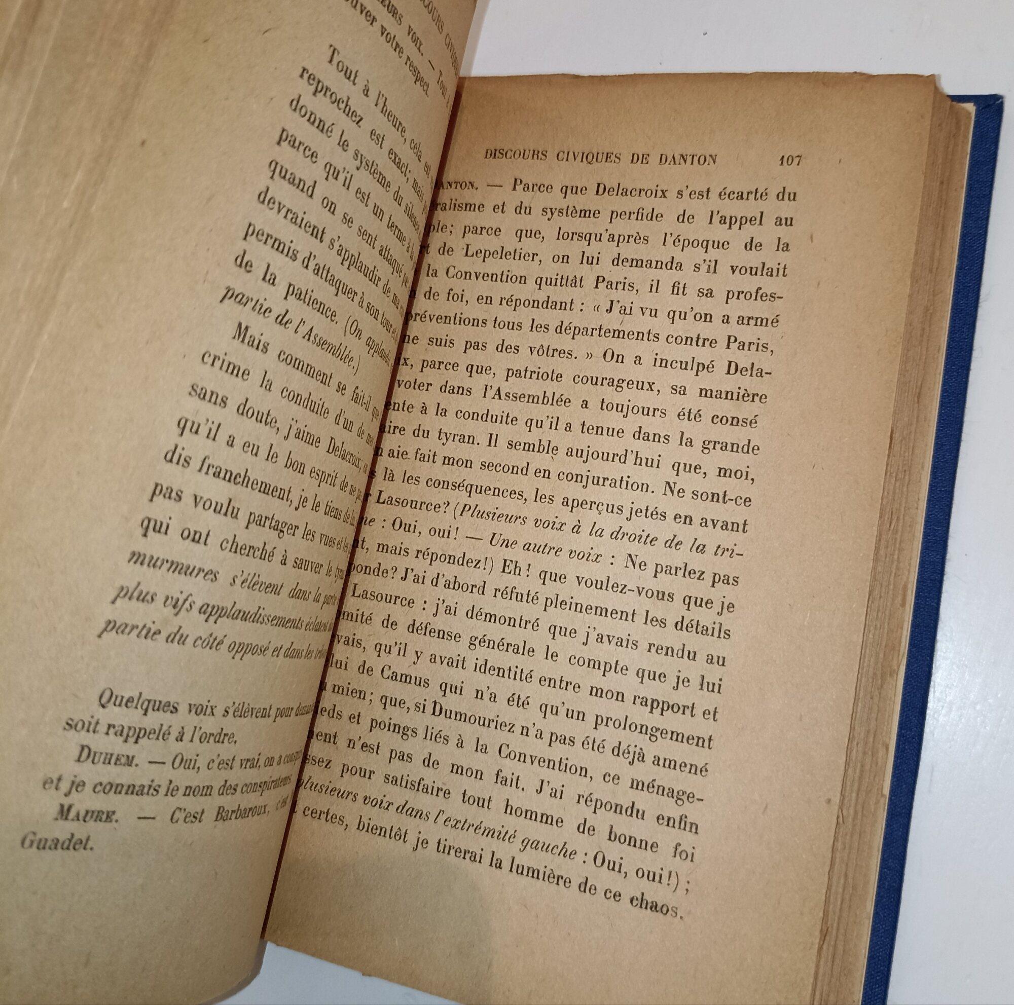 Discours civiques de Danton