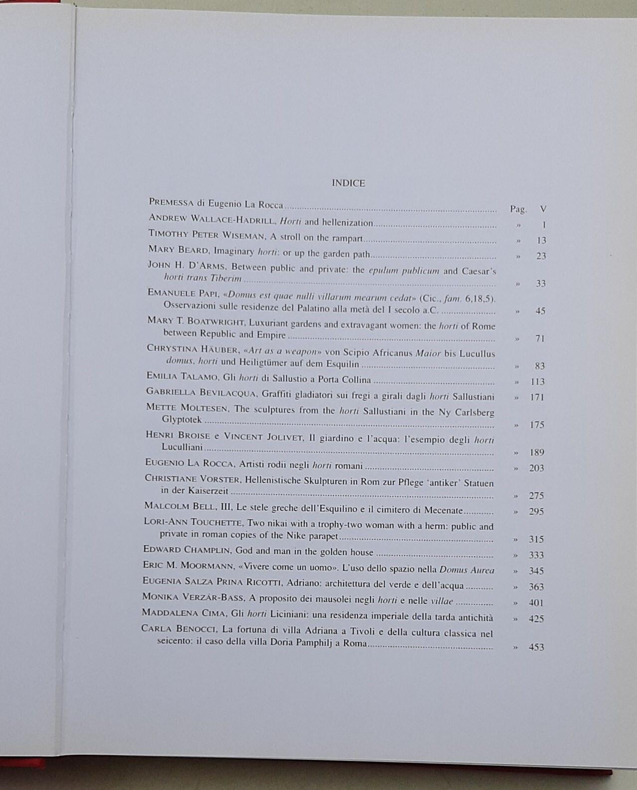 Horti romani-Atti del Convegno Internazionale- Roma 4-6 maggio 1995