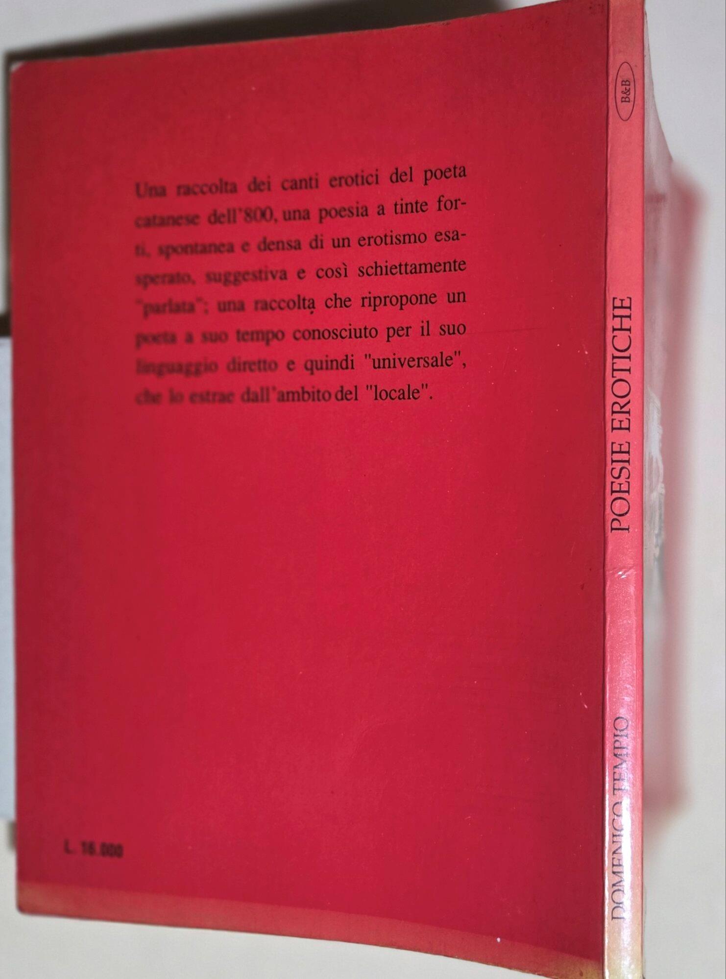 Poesie erotiche - Una raccolta di canti erotici del poeta catanese dell'800