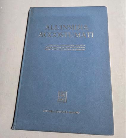 All'insidia accustumati - copertina