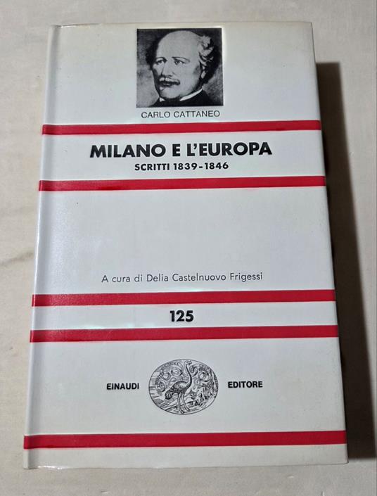 Milano e l'Europa - Carlo Cattaneo - copertina