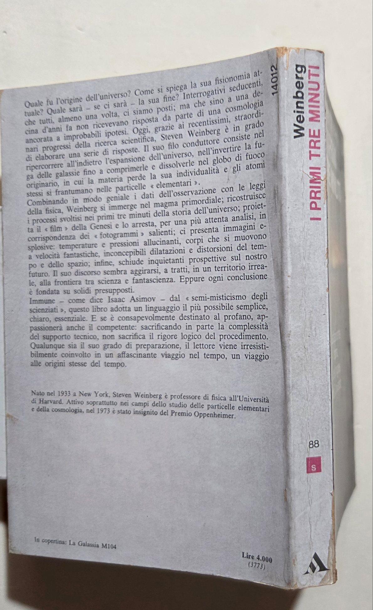 I primi tre minuti - L'affascinante storia dell'origine dell'universo