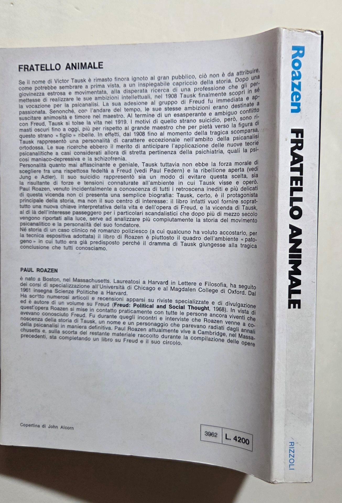 Fratello animale - Freud e Tausk